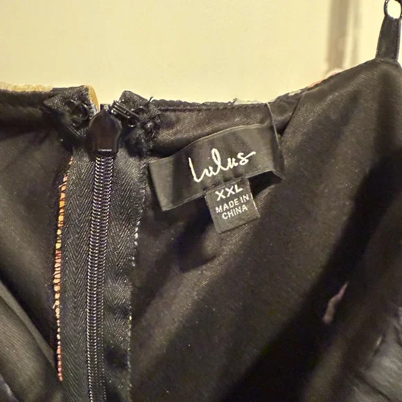 New w/ Tags - Black Floral Midi Dress - Picture 5 of 7